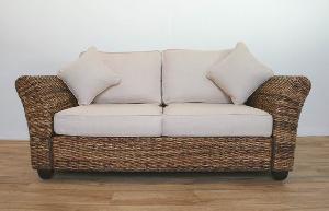 Sofa Two And 3 Seater Woven Furniture Home, Hotel And Restaurant Rattan Furniture Banana Leaf Abaca