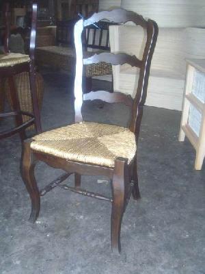 King Dining Chair Mahogany Rattan Woven Furniture Java Indonesia