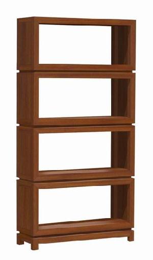 Open Book Case 4 Shelves Minimalist And Modern Style