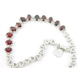 Factory For 925 Silver Natural Garnet Bracelet, Mix Gem / Blue Topaz Earring , Buby Jewelry