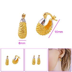 Sell 18k Gold Plating Brass Hoop Earring, Gold Plating Brass Pendant, Earring, Cz Fashion Jewelry