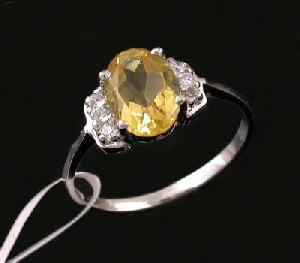 Sell Sterling Silver Natural Citrine Ring, Tourmaline / Agate Ring, Citrine Bracelet, Earring