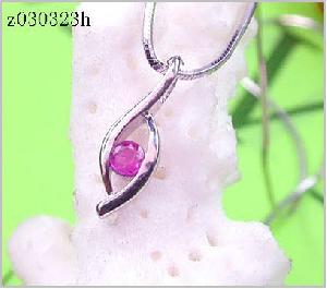 Sell Sterling Silver Natural Ruby Pendant, Gemstone Jewelry, Sapphire Earring, Prehnite Ring, Neckla