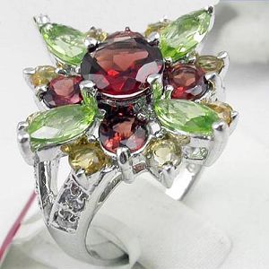 Manufactory For Sterling Silver Mix Gem Ring, Gemstone Jewelry, Fashion Cz Jewelry, Silver Pendant