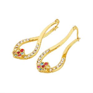 Sell 18k Gold Plating Brass Hoop Earring, Jadeite Ring, Necklace, Prehnite Pendant, Bracelet, Earrin