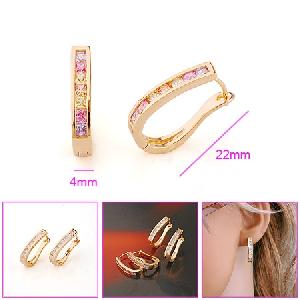 Sell 18k Gold Plating Brass Hoop Earrings, Cz Jewelry Earring, Silver Jewelry, Pearl Necklace