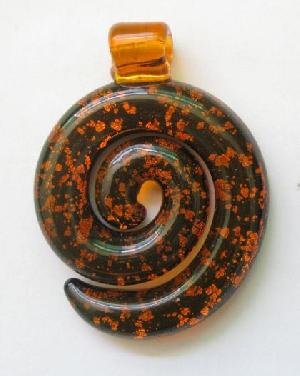 wholesale murano spiral glass pendant