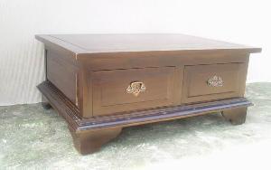Classic Mahogany Coffee Table 4 Drawers Indoor Furniture Kiln Dry