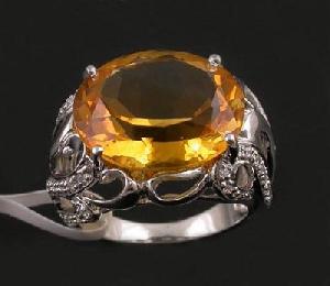 Sell Sterling Silver Natural Citrine Ring, Moonstone Pendant, Olivine Bracelet, Prehnite Earring