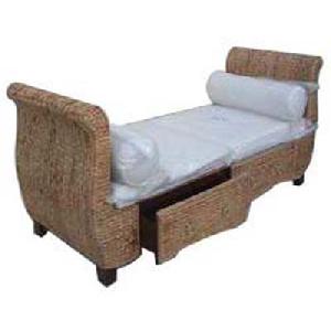 Waterhyacinth Sofa 2 Seater Without Back Rest Woven Rattan Furniture