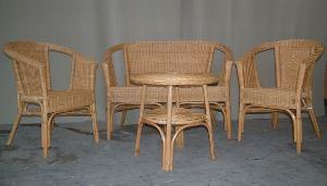Salotto Kelly Kelek Fabion Rattan Set Stacking Chair Woven Wicker Furniture Indonesia