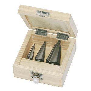 Sheet Metal Drill Bits In Wooden Box