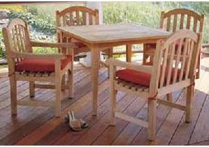 Teka Classic Garden Dining Set European Style Teak Outdoor Furniture Indonesia