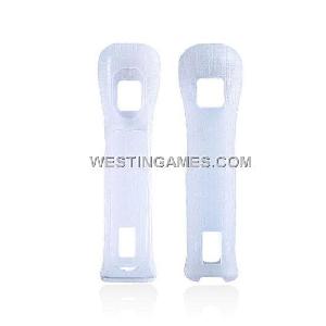 Protective Silicone Sleeve White For Wii Remote Designed For Using Motionplus