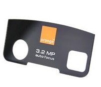 Camera Cover Black Orange-tm For Blackberry Javelin Curve 8900