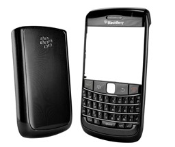 Housing Faceplate Cover With Oem Keypad Metal Linear Metalic Black For Blackberry Bold 9700 90