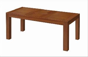 Rectangular Extension Dining Table Knock Down Teak Mahogany Wooden Indoor Furniture