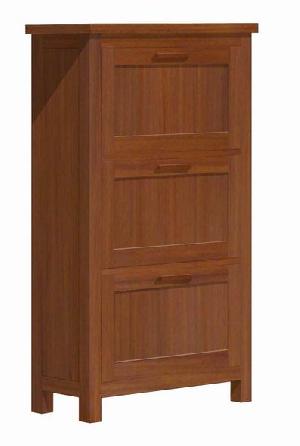 Zapatero Chest Three Drawers Teak Mahogany Wooden Indoor Furniture Solid Kiln Dry