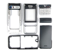 Complete Set Housing Faceplate Cover For Nokia 3230 Black