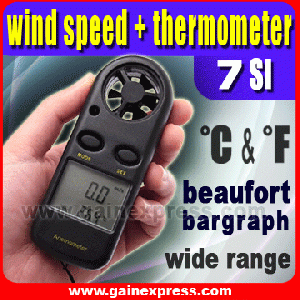 Digital Wind Speed Gauge Sport Anemometer Thermomete