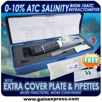 New Salinity Refractometer 0-10% Aquarium Salt Water