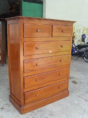 Australia Cabinet Six Drawers Teak Mahogany Wooden Indoor Furniture Solid Kiln Dry