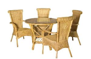Simply And Competitive Price Of Rattan Dining Set Cirebon Java Indonesia Woven Furniture