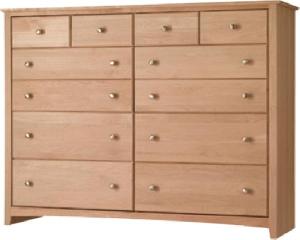 Mahogany Teak Dresser 12 Drawers Semarang Cabinet Bedroom Set Wooden Indoor Furniture