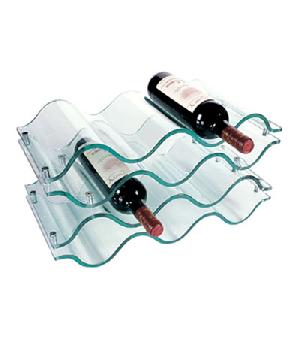 Acrylic 10 Bottle Wine Rack