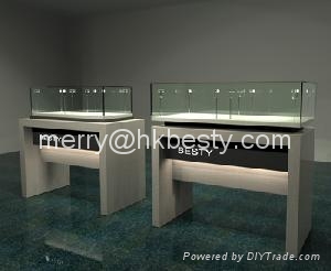 Luxury Jewelry Display Showcases With Led Lights