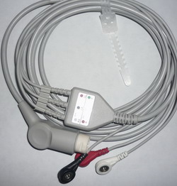 Hp 1 Piece Ecg Cable With 3 Leads Ronseda