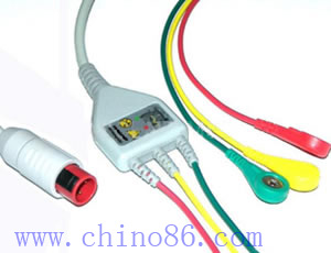 Bionet One Piece Three Lead Ecg Cable And Leadwire