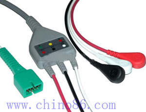 Mek One Piece Three Lead Ecg Cable With Leadwire Db