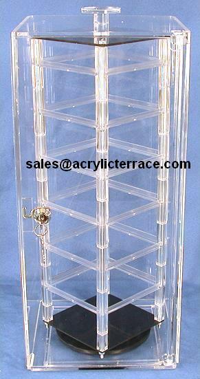 revolving acrylic earring display stand