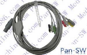 Primedic One Piece Four Lead Ecg Cable With Leadwire