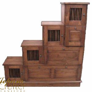 teak ladder cabinet ruji door