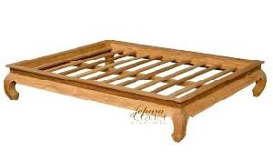 teak opium bed