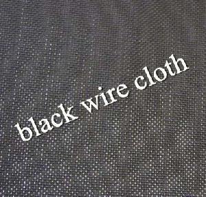 18x18 Plain Wave Black Wire Mesh