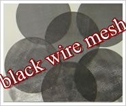 Black Wire Mesh In Small Round Piece