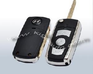 3button flip shell hyundai chrome