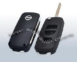 Nissan 3button / 4b Flip Shell Black