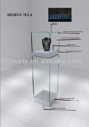 glass jewelry display showcase counter