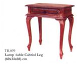 Lamp Table Cabriol Leg
