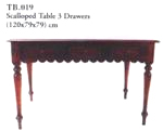 Scalloped Table 3 Dwrs