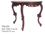 side table carved