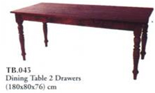 Dining Table 2 Dwrs