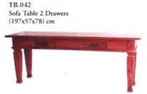 Sofa Table 2 Dwrs