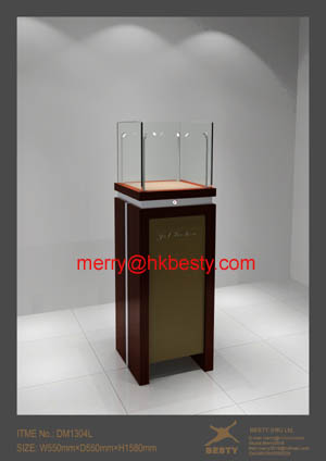 Wall Jewellery Display Cases With Led Lights