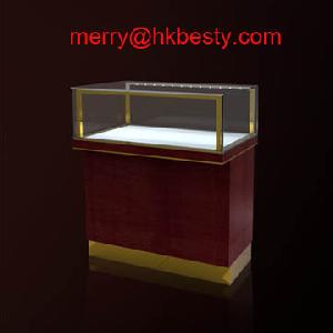 Cherry Wood Jewelry Chest For Retail Jewelry Shop Furniture