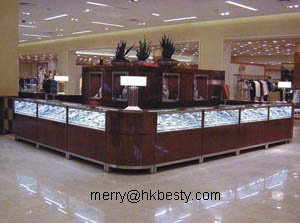 luxury watch display cabinet counter